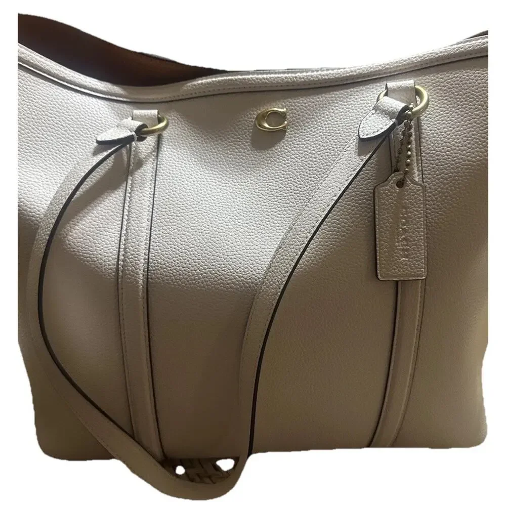 NWT Michael Kors Legacy LGCY Tote Gray Pebbled Leather Bag MSRP $295